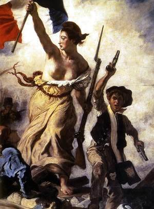 Eugene Delacroix - Liberty Leading the People (detail 1) 1830