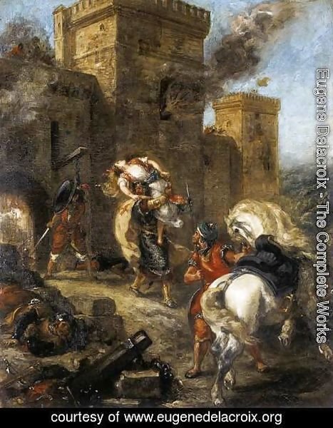 Eugene Delacroix - The Abduction of Rebecca 1858
