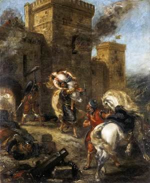 Eugene Delacroix - The Abduction of Rebecca 1858
