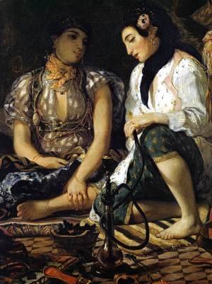 Eugene Delacroix - The Women of Algiers (detail) 1834